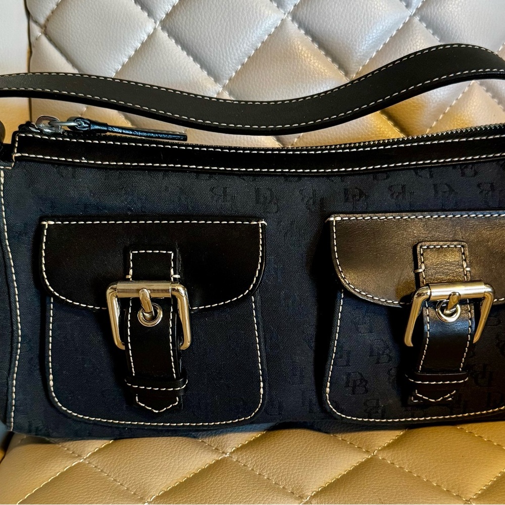 Dooney & Bourke Black Canvas Mini Bag